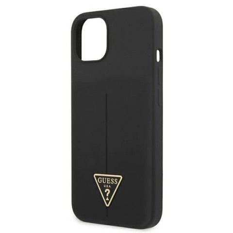 Etui Guess Silicone Triangle na iPhone 13 mini - czarne