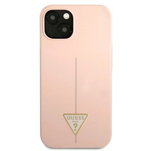Etui Guess Silicone Triangle na iPhone 13 - różowe