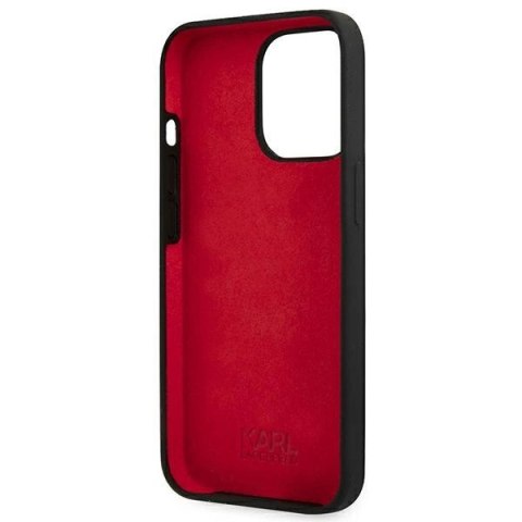 Etui Karl Lagerfeld Silicone Plaque na iPhone 13 Pro Max - czarne Etui Karl Lagerfeld Silicone Plaque na iPhone 13 Pro Max - czarne