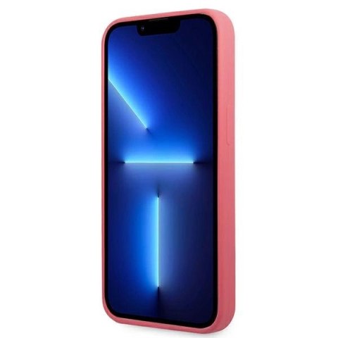 Etui Karl Lagerfeld Silicone Plaque na iPhone 13 Pro / iPhone 13 - fuksjowy