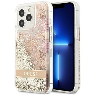 Guess GUHCP13XLFLSD iPhone 13 Pro Max 6,7" złoty/gold hardcase Paisley Liquid Glitter