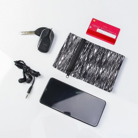 Materiałowa opaska armband na ramię do biegania fitness moro niebieski Materiałowa opaska armband na ramię do biegania fitness moro niebieski