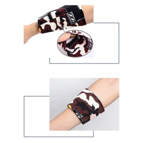 Materiałowa opaska armband na ramię do biegania fitness moro niebieski Materiałowa opaska armband na ramię do biegania fitness moro niebieski