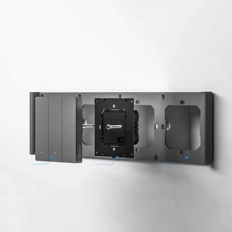 Sonoff inteligentny 3-kanałowy przełącznik ścienny Wi-Fi czarny (M5-3C-80) Sonoff inteligentny 3-kanałowy przełącznik ścienny Wi-Fi czarny (M5-3C-80)