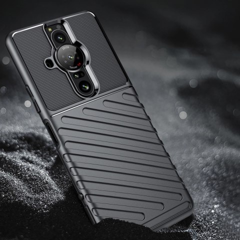 Thunder Case elastyczne pancerne etui pokrowiec Sony Xperia Pro-I czarny Thunder Case elastyczne pancerne etui pokrowiec Sony Xperia Pro-I czarny