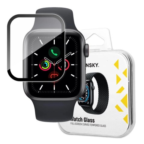 Wozinsky Watch Glass hybrydowe szkło do Apple Watch 6 40mm / Watch 5 40mm / Watch 4 40mm / Watch SE 40mm czarny Wozinsky Watch Glass hybrydowe szkło do Apple Watch 6 40mm / Watch 5 40mm / Watch 4 40mm / Watch SE 40mm czarny