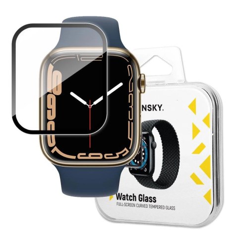 Wozinsky Watch Glass hybrydowe szkło do Apple Watch 7/8/9 45 mm czarny