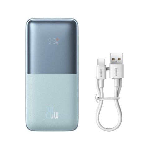 Baseus Bipow Pro powerbank 10000mAh 20W + kabel USB 3A 0.3m niebieski (PPBD040103) Baseus Bipow Pro powerbank 10000mAh 20W + kabel USB 3A 0.3m niebieski (PPBD040103)