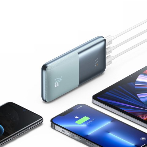 Baseus Bipow Pro powerbank 10000mAh 20W + kabel USB 3A 0.3m niebieski (PPBD040103) Baseus Bipow Pro powerbank 10000mAh 20W + kabel USB 3A 0.3m niebieski (PPBD040103)