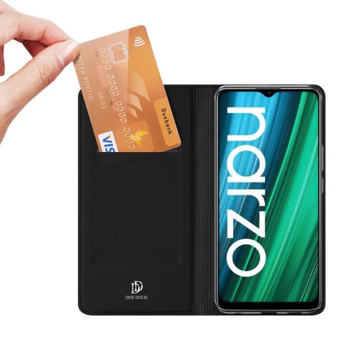 Dux Ducis Skin Pro kabura etui pokrowiec z klapką Realme Narzo 50A czarny Dux Ducis Skin Pro kabura etui pokrowiec z klapką Realme Narzo 50A czarny