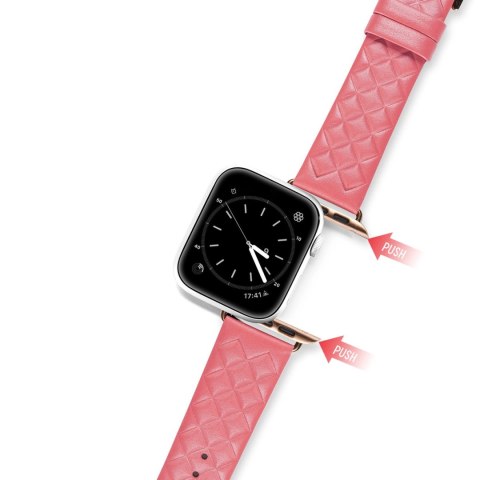 Dux Ducis Strap skórzany pasek do Watch 7 / 6 / 5 / 4 / 3 / 2 / SE (45 / 44 / 42mm) opaska bransoleta bransoletka z naturalnej s Dux Ducis Strap skórzany pasek do Watch 7 / 6 / 5 / 4 / 3 / 2 / SE (45 / 44 / 42mm) opaska bransoleta bransoletka z naturalnej s