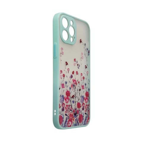 Design Case etui do Samsung Galaxy A12 5G pokrowiec w kwiaty zielone