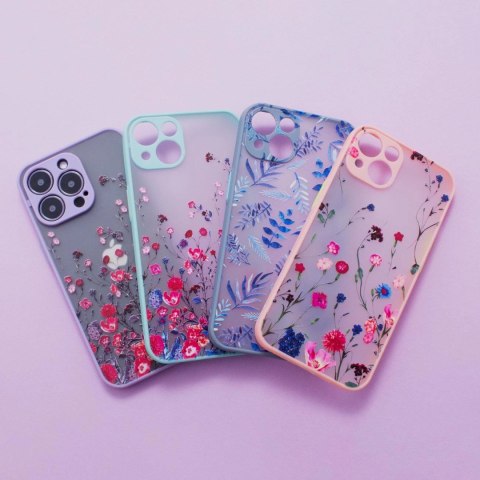 Design Case etui do Samsung Galaxy A12 5G pokrowiec w kwiaty zielone