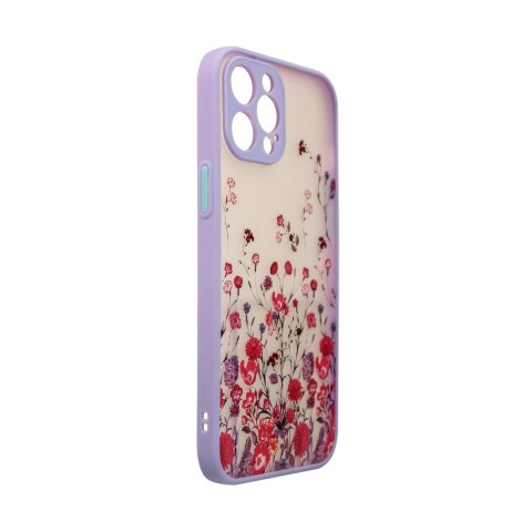 Design Case etui do iPhone 13 Pro Max pokrowiec w kwiaty fioletowy Design Case etui do iPhone 13 Pro Max pokrowiec w kwiaty fioletowy