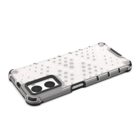 Honeycomb etui pancerny pokrowiec z żelową ramką Oppo A76 / Oppo A36 / Realme 9i czarny Honeycomb etui pancerny pokrowiec z żelową ramką Oppo A76 / Oppo A36 / Realme 9i czarny