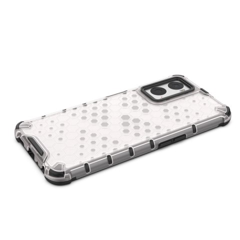 Honeycomb etui pancerny pokrowiec z żelową ramką Oppo A76 / Oppo A36 / Realme 9i czarny Honeycomb etui pancerny pokrowiec z żelową ramką Oppo A76 / Oppo A36 / Realme 9i czarny