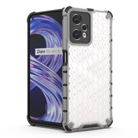Honeycomb etui pancerny pokrowiec z żelową ramką Realme 9 Pro przezroczysty Honeycomb etui pancerny pokrowiec z żelową ramką Realme 9 Pro przezroczysty