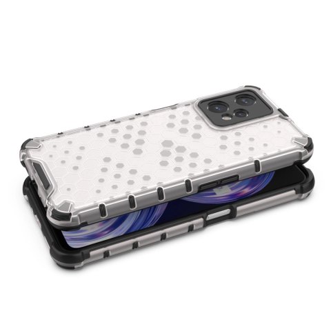 Honeycomb etui pancerny pokrowiec z żelową ramką Realme 9 Pro przezroczysty Honeycomb etui pancerny pokrowiec z żelową ramką Realme 9 Pro przezroczysty