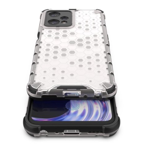 Honeycomb etui pancerny pokrowiec z żelową ramką Realme 9 Pro przezroczysty Honeycomb etui pancerny pokrowiec z żelową ramką Realme 9 Pro przezroczysty