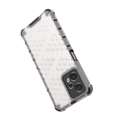 Honeycomb etui pancerny pokrowiec z żelową ramką Realme 9 Pro przezroczysty Honeycomb etui pancerny pokrowiec z żelową ramką Realme 9 Pro przezroczysty