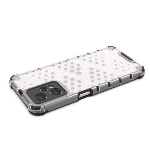 Honeycomb etui pancerny pokrowiec z żelową ramką Realme 9 Pro przezroczysty Honeycomb etui pancerny pokrowiec z żelową ramką Realme 9 Pro przezroczysty