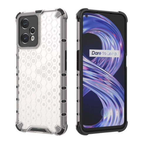 Honeycomb etui pancerny pokrowiec z żelową ramką Realme 9 Pro przezroczysty Honeycomb etui pancerny pokrowiec z żelową ramką Realme 9 Pro przezroczysty