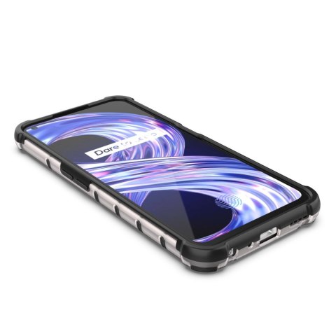 Honeycomb etui pancerny pokrowiec z żelową ramką Realme 9 Pro przezroczysty Honeycomb etui pancerny pokrowiec z żelową ramką Realme 9 Pro przezroczysty
