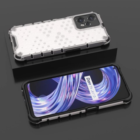 Honeycomb etui pancerny pokrowiec z żelową ramką Realme 9 Pro przezroczysty Honeycomb etui pancerny pokrowiec z żelową ramką Realme 9 Pro przezroczysty