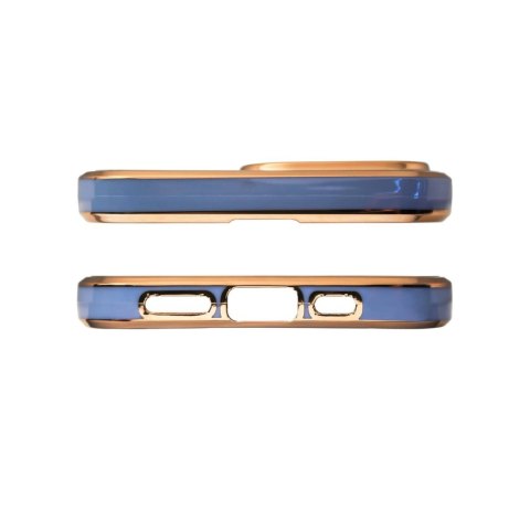 Lighting Color Case etui do iPhone 13 Pro żelowy pokrowiec ze złotą ramką niebieski Lighting Color Case etui do iPhone 13 Pro żelowy pokrowiec ze złotą ramką niebieski