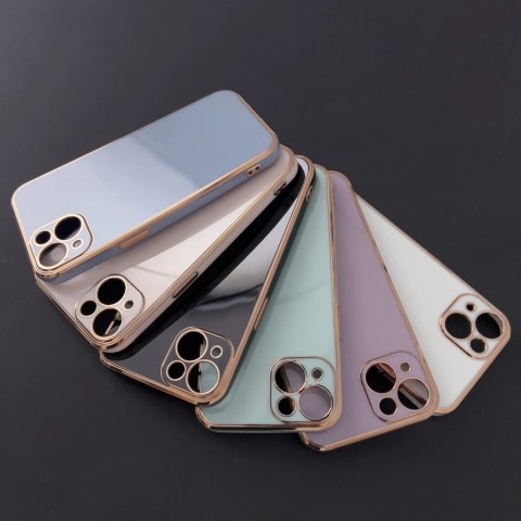 Lighting Color Case etui do iPhone 13 Pro żelowy pokrowiec ze złotą ramką niebieski Lighting Color Case etui do iPhone 13 Pro żelowy pokrowiec ze złotą ramką niebieski