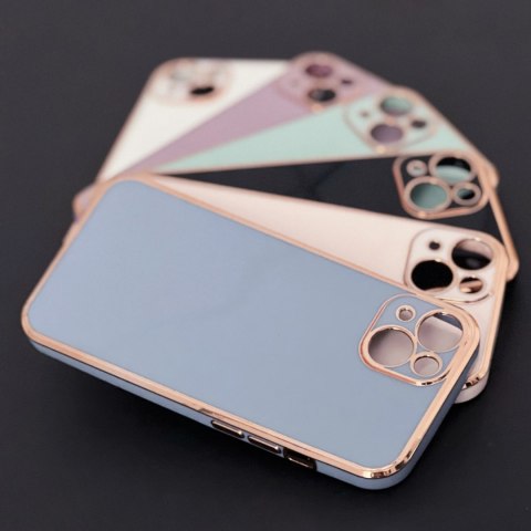 Lighting Color Case etui do iPhone 13 Pro żelowy pokrowiec ze złotą ramką niebieski Lighting Color Case etui do iPhone 13 Pro żelowy pokrowiec ze złotą ramką niebieski