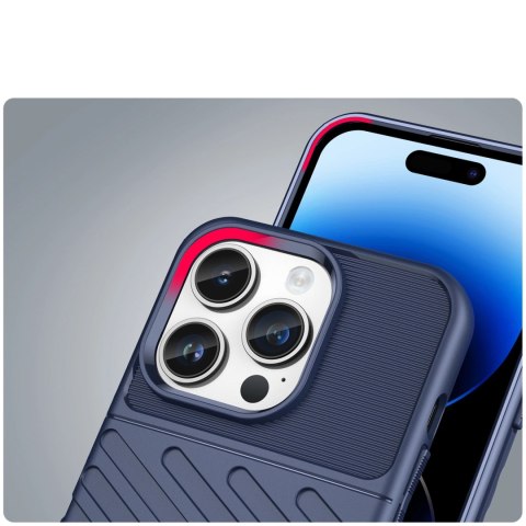 Thunder Case etui iPhone 14 Pro Max pancerny pokrowiec niebieski