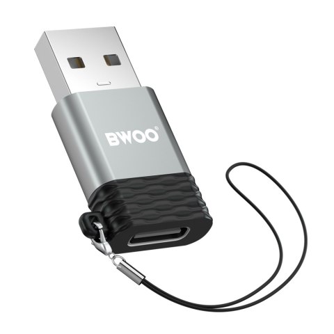 BWOO adapter USB-C - USB szary OTG BZ-38 BWOO adapter USB-C - USB szary OTG BZ-38