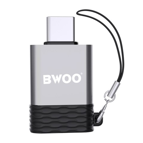 BWOO adapter USB - USB-C szary OTG BZ-35 BWOO adapter USB - USB-C szary OTG BZ-35