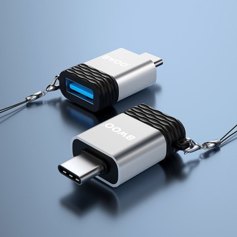 BWOO adapter USB - USB-C szary OTG BZ-35 BWOO adapter USB - USB-C szary OTG BZ-35