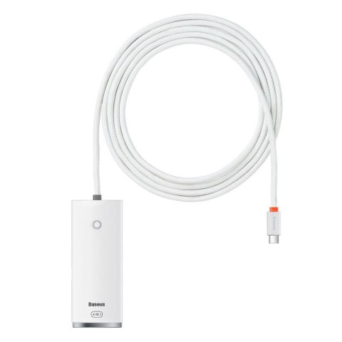 Baseus adapter HUB Lite USB-C do 4x USB 3.0 2,0m biały