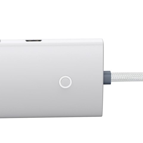 Baseus adapter HUB Lite USB-C do 4x USB 3.0 2,0m biały