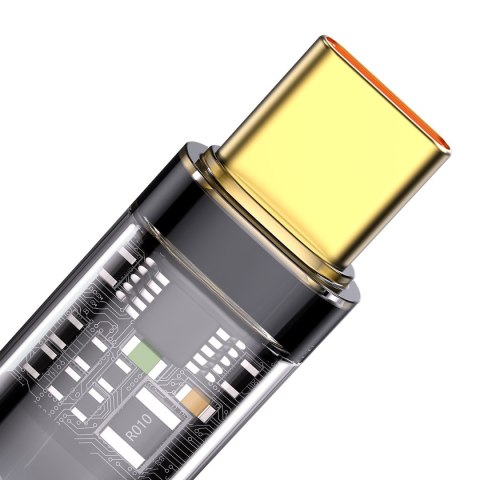 Baseus kabel Explorer USB - USB-C 1,0 m czarny z automatycznym wyłączaniem 100W Baseus kabel Explorer USB - USB-C 1,0 m czarny z automatycznym wyłączaniem 100W