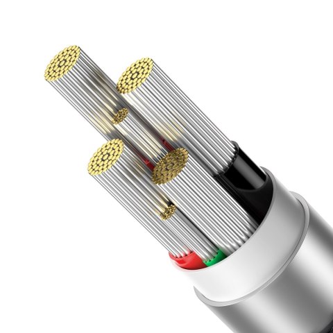 Baseus kabel Explorer USB - USB-C 1,0 m czarny z automatycznym wyłączaniem 100W Baseus kabel Explorer USB - USB-C 1,0 m czarny z automatycznym wyłączaniem 100W