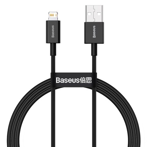 Baseus kabel Superior USB - Lightning 1,0 m 2,4A czarny Baseus kabel Superior USB - Lightning 1,0 m 2,4A czarny