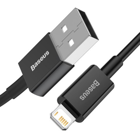Baseus kabel Superior USB - Lightning 1,0 m 2,4A czarny Baseus kabel Superior USB - Lightning 1,0 m 2,4A czarny