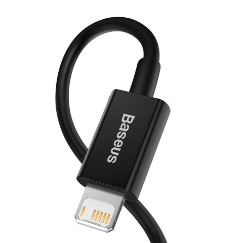Baseus kabel Superior USB - Lightning 1,0 m 2,4A czarny Baseus kabel Superior USB - Lightning 1,0 m 2,4A czarny