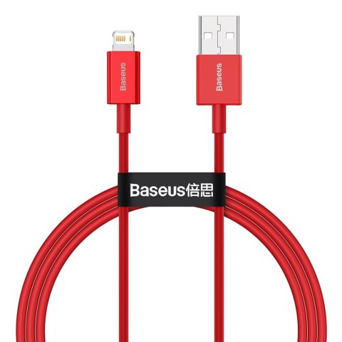 Baseus kabel Superior USB - Lightning 1,0 m 2,4A czerwony Baseus kabel Superior USB - Lightning 1,0 m 2,4A czerwony