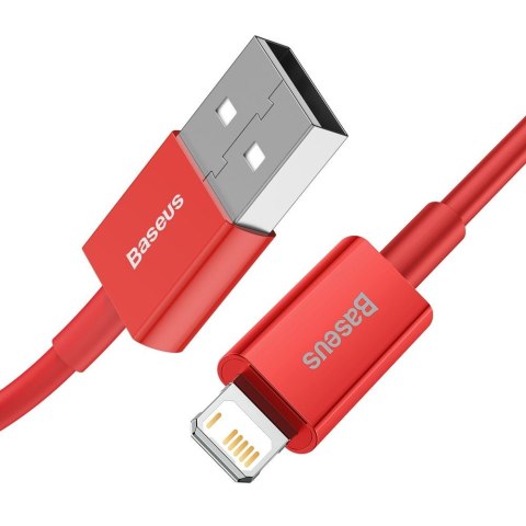 Baseus kabel Superior USB - Lightning 1,0 m 2,4A czerwony Baseus kabel Superior USB - Lightning 1,0 m 2,4A czerwony