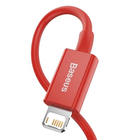 Baseus kabel Superior USB - Lightning 1,0 m 2,4A czerwony Baseus kabel Superior USB - Lightning 1,0 m 2,4A czerwony