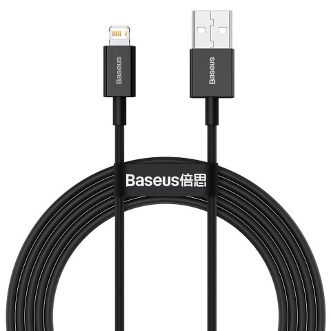 Baseus kabel Superior USB - Lightning 2,0 m 2,4A czarny Baseus kabel Superior USB - Lightning 2,0 m 2,4A czarny