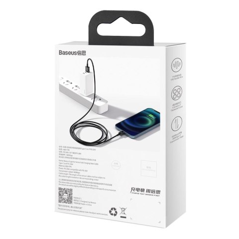 Baseus kabel Superior USB - Lightning 2,0 m 2,4A czarny Baseus kabel Superior USB - Lightning 2,0 m 2,4A czarny