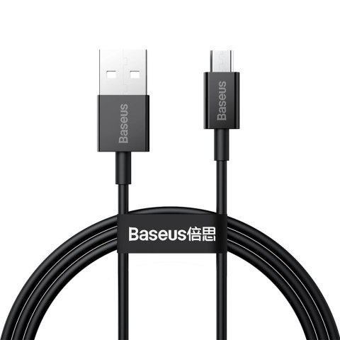Baseus kabel Superior USB - microUSB 1,0 m 2,0A czarny Baseus kabel Superior USB - microUSB 1,0 m 2,0A czarny