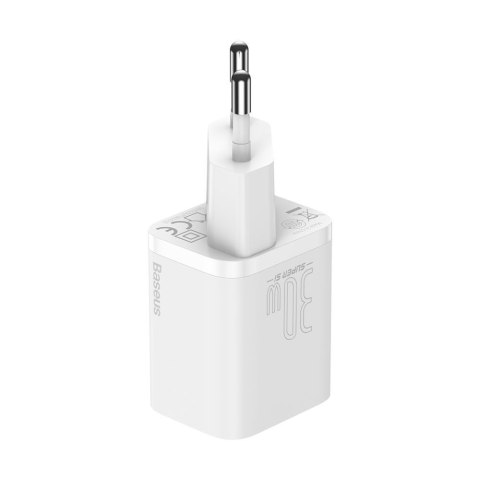 Baseus ładowarka sieciowa Super Si PD 30W 1x USB-C biała Baseus ładowarka sieciowa Super Si PD 30W 1x USB-C biała