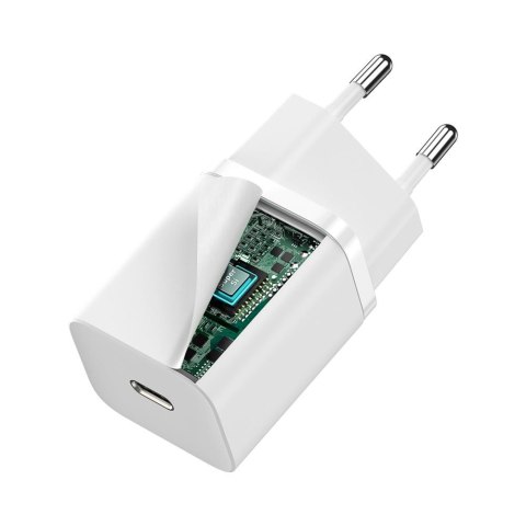 Baseus ładowarka sieciowa Super Si PD 30W 1x USB-C biała Baseus ładowarka sieciowa Super Si PD 30W 1x USB-C biała